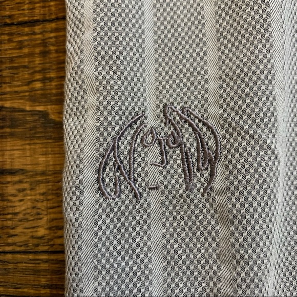 John Lennon English Laundry Mens L Gray Stripe Geometric Button Down Shirt - Picture 5 of 9